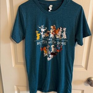 Disney Blue T-Shirt with Dog Characters